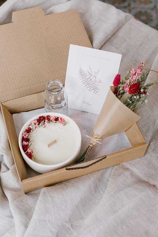 coffret bougie pollen atelier