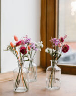 Trio de soliflores rose