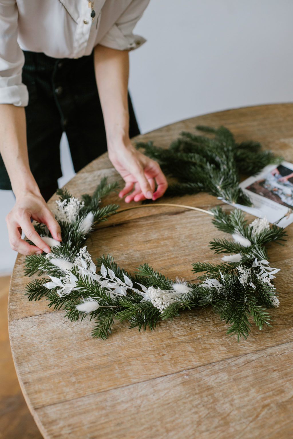 couronne de sapin pollen atelier kit diy