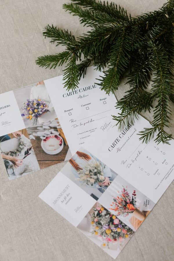 carte cadeau atelier bouquet pollen atelier