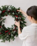 couronne de sapin pollen atelier noel