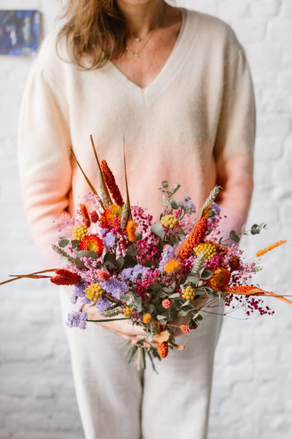 bouquet séché pollen atelier