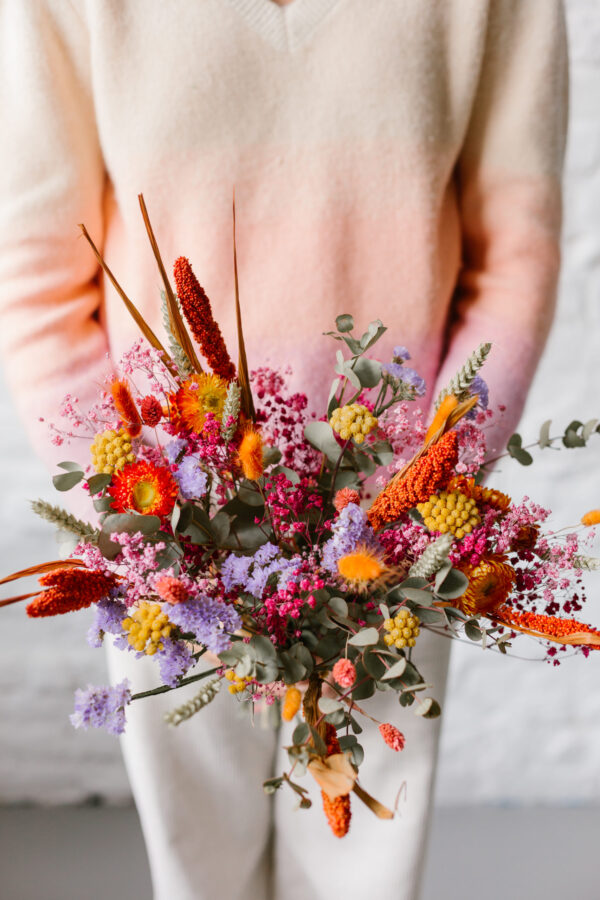 bouquet séché pollen atelier
