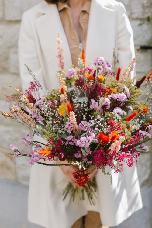 bouquet fleurs séchées pollen atelier Le Botanique