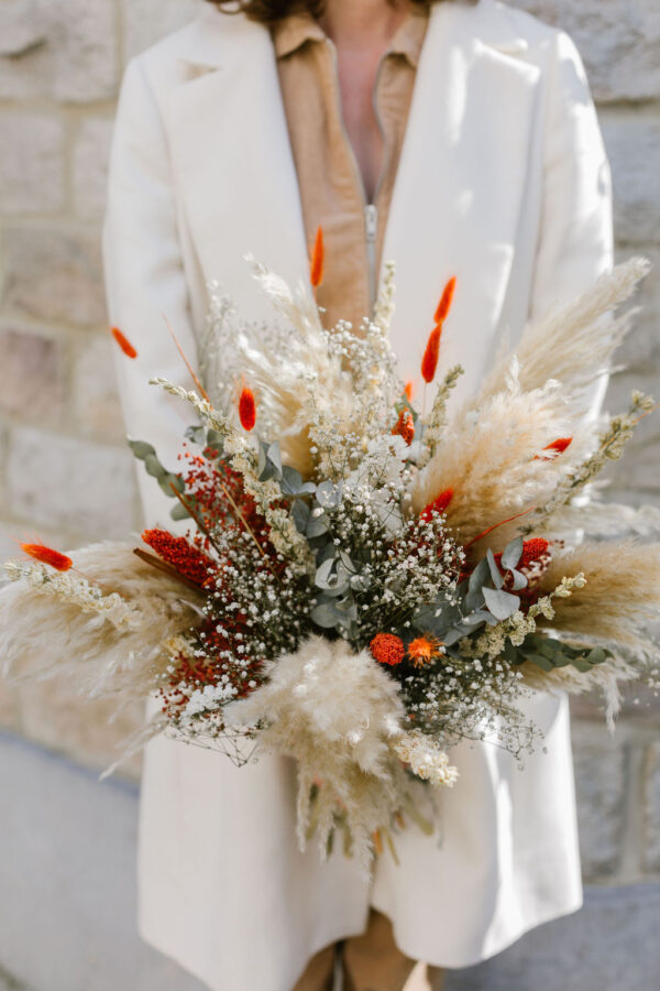 bouquet pollen atelier serres royales fleurs séchées
