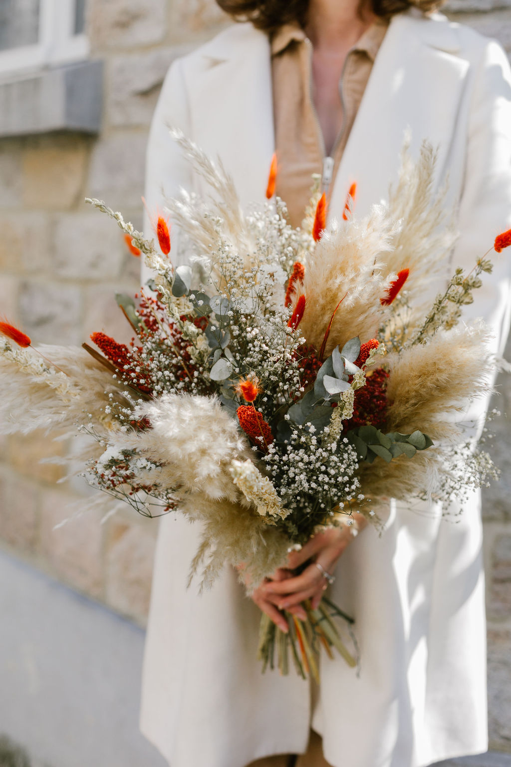 bouquet pollen atelier serres royales fleurs séchées