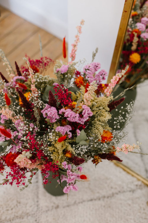 bouquet de fleurs séchées pollen atelier le Botanique