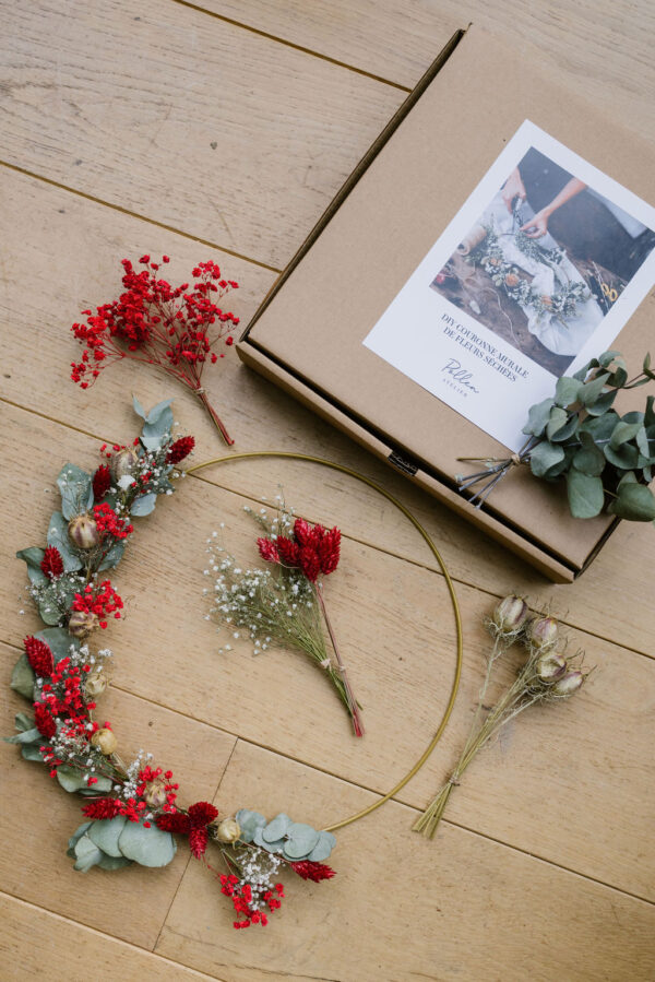 Kit DIY - Couronne de fleurs séchées