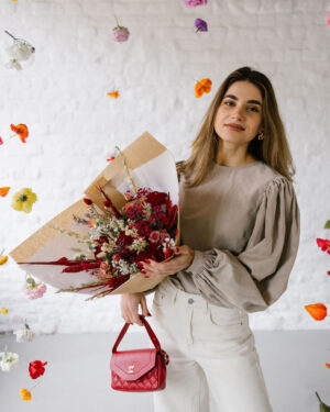 bouquet saint valentin fleurs séchées pollen atelier