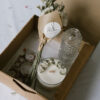 Coffret - Bougie fleurie "Aloe Vera" & soliflore – Image 2