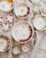 Bougies fleuries