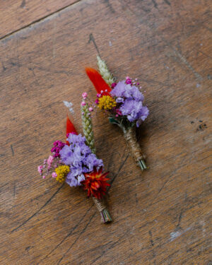 Boutonnière fleurie "Malibran"