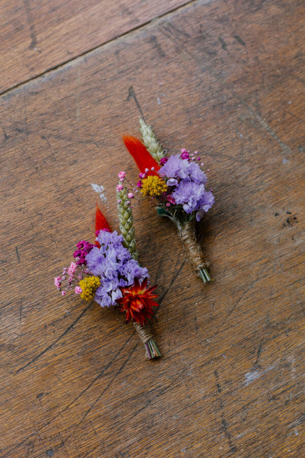 Boutonnière fleurie "Malibran"
