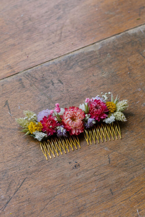 Peigne fleuri "Grand Place"