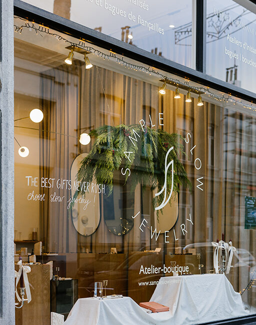 vitrine de noel pollen atelier