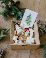 Coffret de 4 Bougies Figurines de Noël