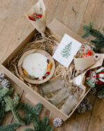 ÉDITION LIMITÉE - Coffret Ambiance Noël – Bougie en Bois & Trio de Soliflores