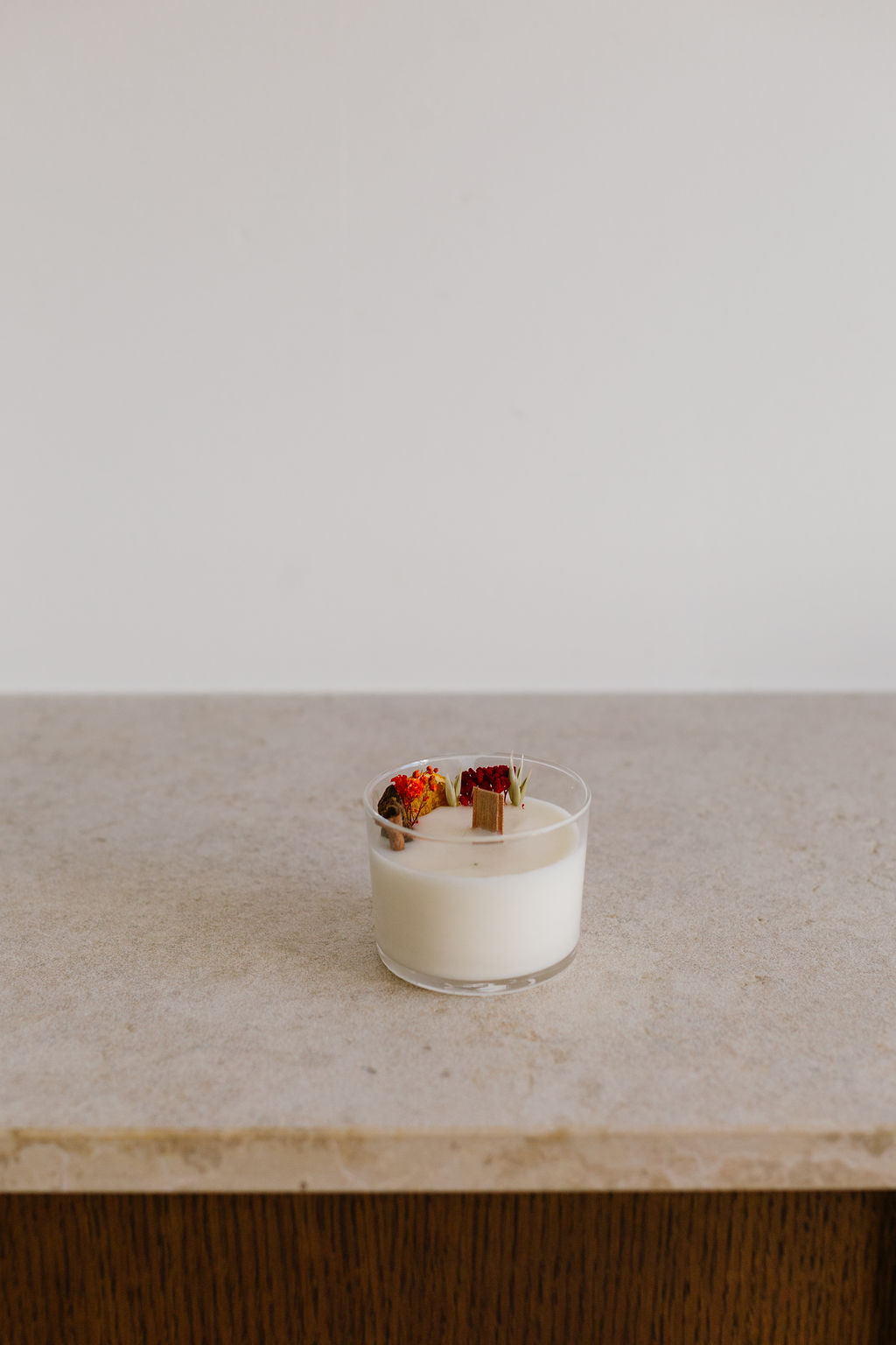 Bougie de Noël S "Baie Givrée"